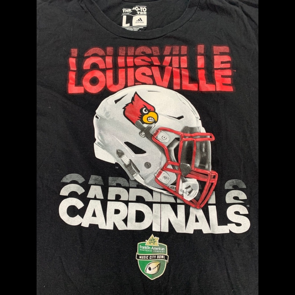 UofL Cardinals Football Music City T-Shirt Large